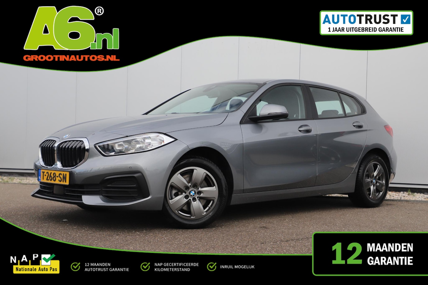 BMW 1-serie - 118i 136PK Automaat Navigatie Draadloos Carplay Climate Cruise Control Parkeersensor - AutoWereld.nl