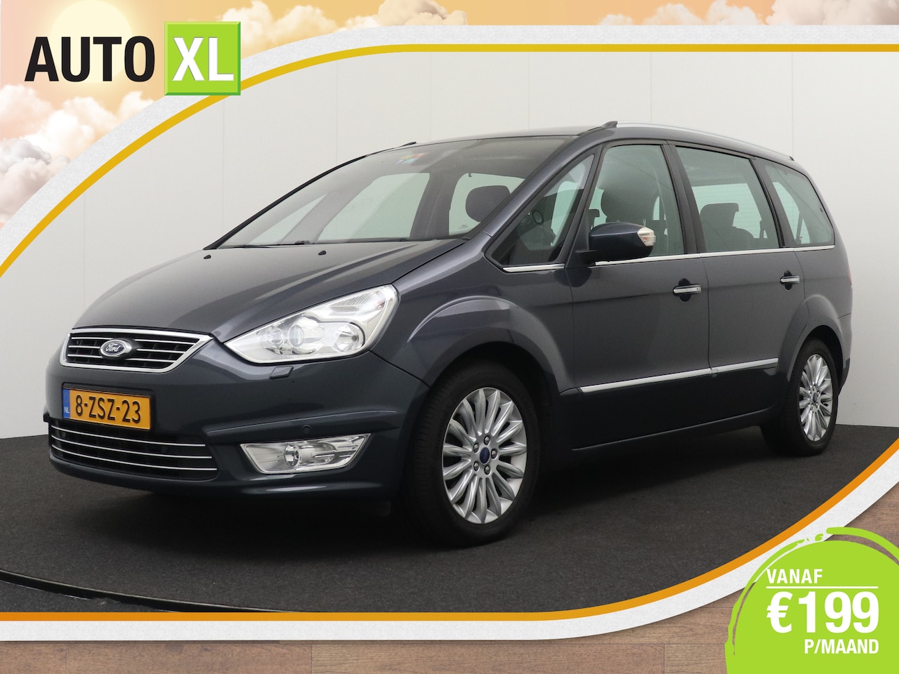 Ford Galaxy - 1.6T 160 PK Platinum 7p. Pano-Dak Leder Trekhaak Memory - AutoWereld.nl