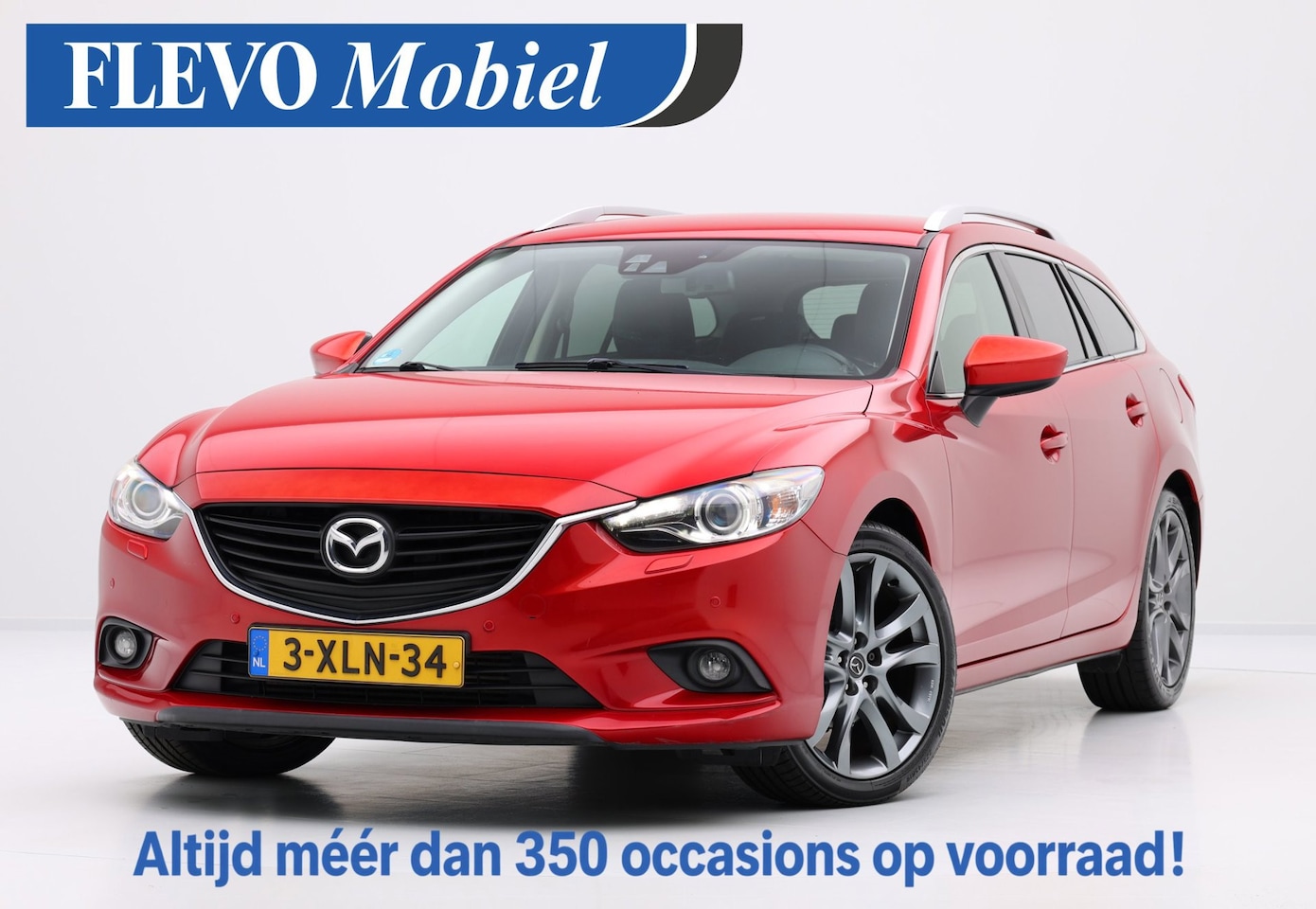 Mazda 6 Sportbreak - 2.2D Skylease+ Xenon|Leder|Navi|LMV - AutoWereld.nl