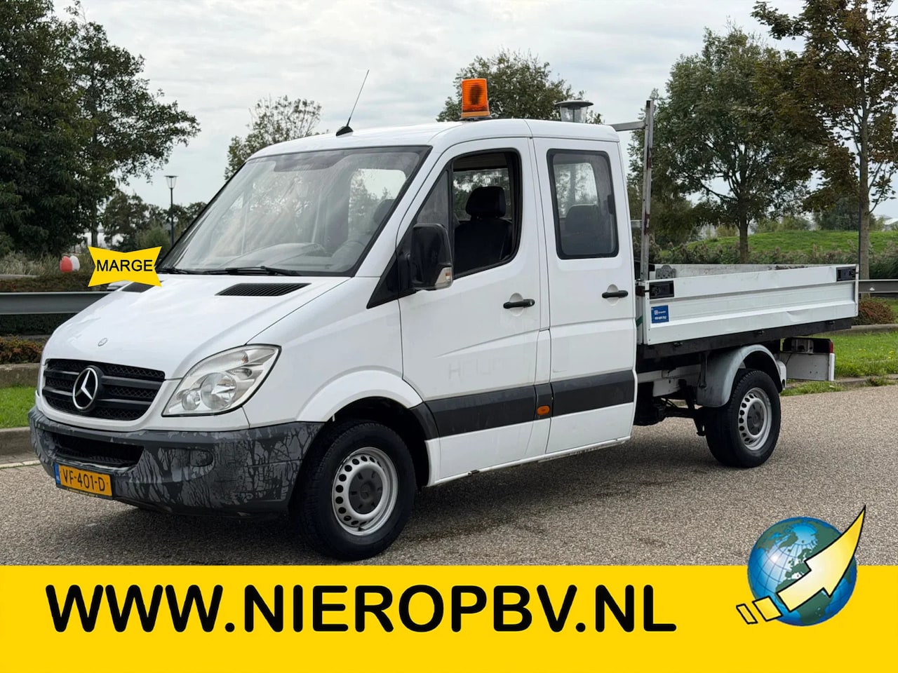 Mercedes-Benz Sprinter - 210CDI Dubbelcabine Openlaadbak Airco MARGE - AutoWereld.nl