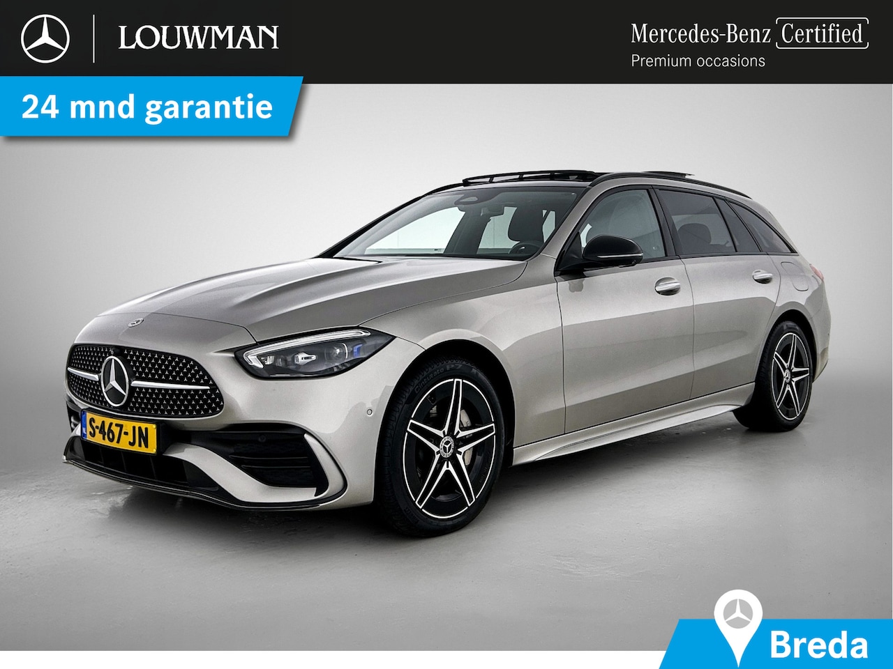 Mercedes-Benz C-klasse Estate - 300 e AMG Line | Panoramadak | 360° camera | Burmester | Sfeerverlichting | Inclusief 24 m - AutoWereld.nl
