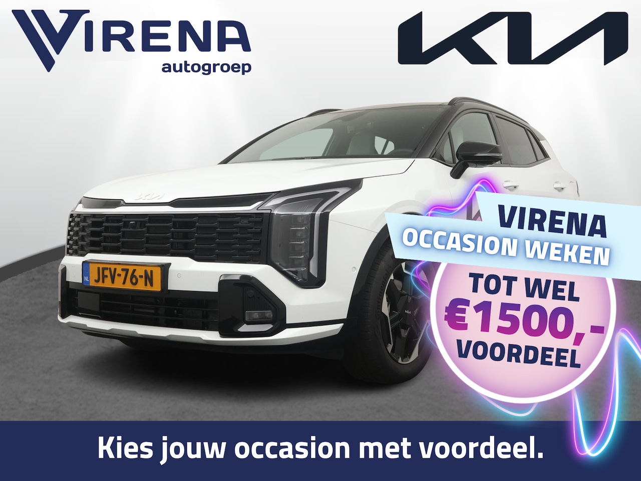 Kia Sportage - 1.6 T-GDi Hybrid GT-PlusLine - Stoel ventilatie - Stoel/Stuur verwarming - Head-up display - AutoWereld.nl