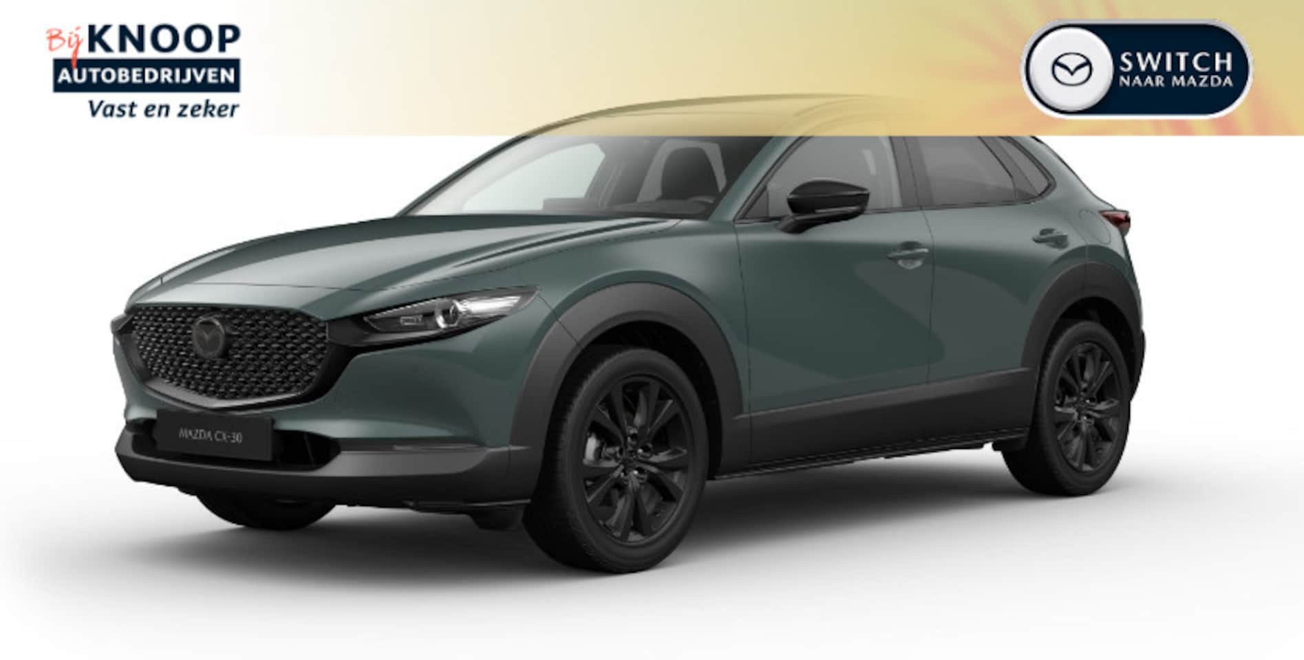 Mazda CX-30 - 2.5 e-SkyActiv-G M Hybrid Homura | Zinc Green | Modeljaar 2026 | €3000,- Voorraadkorting! - AutoWereld.nl
