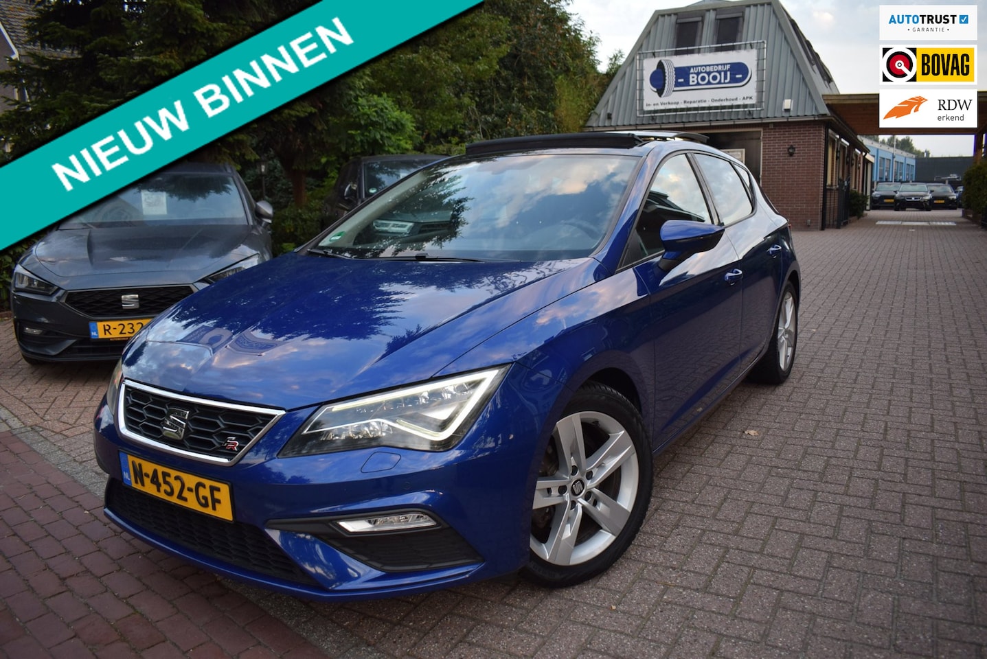 SEAT Leon - 1.4 TSI FR PANO DAK/CARPLAY/CRUISE/NAVI/AIRCO-ECC/XENON LED/BLUETOOTH/6 BAK/PDC V+A/LMW 17 - AutoWereld.nl