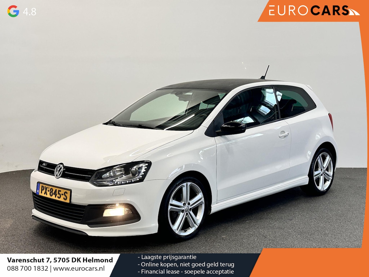 Volkswagen Polo - 1.6 TDI DSG-7 Aut. R-Line Airco/Climatronic Xenon/LED PDC Achter Navi Cruise Control - AutoWereld.nl
