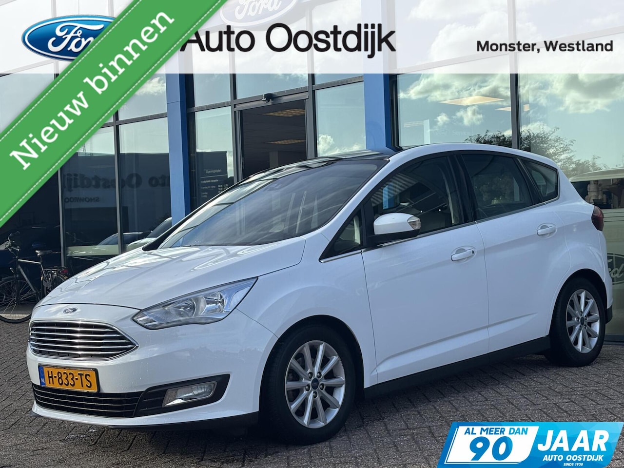 Ford C-Max - 1.0 Titanium 125PK Panodak Cruise Elek. Achterklep Verwarmde Voorruit Navi Climate Parkeer - AutoWereld.nl