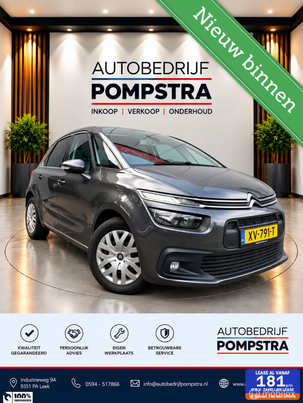 Citroën C4 Picasso - 1.2 PureTech 130 PK Feel/NAVI/PDC/CLIMA - AutoWereld.nl