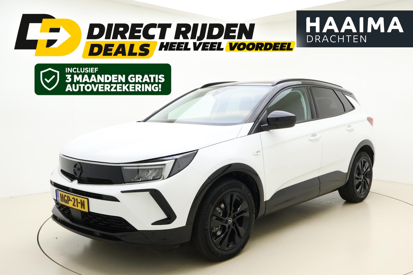 Opel Grandland - 1.2 Turbo GS Black Pack | Automaat | Stoel- en stuurverwarming | Navigatie | Achteruitrijc - AutoWereld.nl