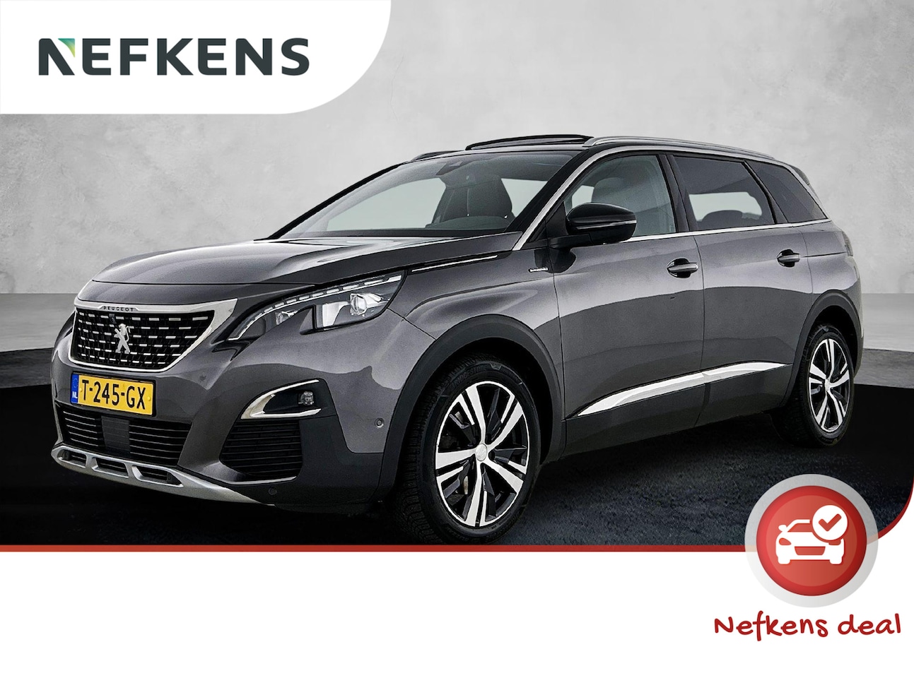Peugeot 5008 - 1.2 130pk GT-Line Automaat | Schuif-/Kanteldak | Elektrische Achterklep | Navigatie | 18"L - AutoWereld.nl