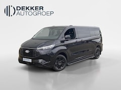 Ford Transit Custom - 320 2.5 PHEV L2H1 Black Platinum DC Dubbele cabine - Lederen bekleding - Sidebars - Stoelv