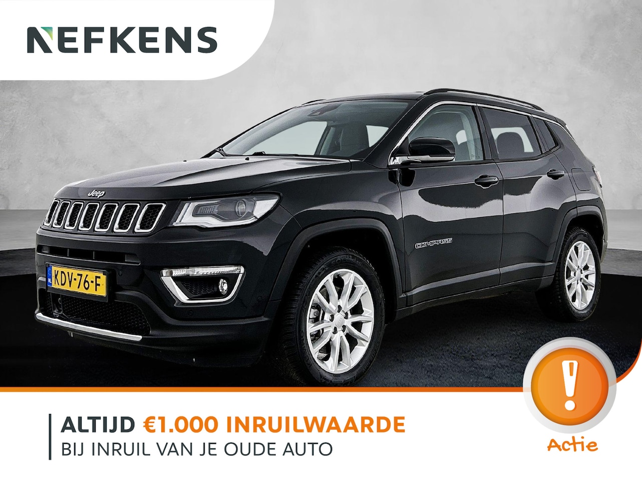 Jeep Compass - 4XE 190pk Limited | Plug-in Hybrid | Navigatie | Climate Control | Camera | Parkeersensore - AutoWereld.nl