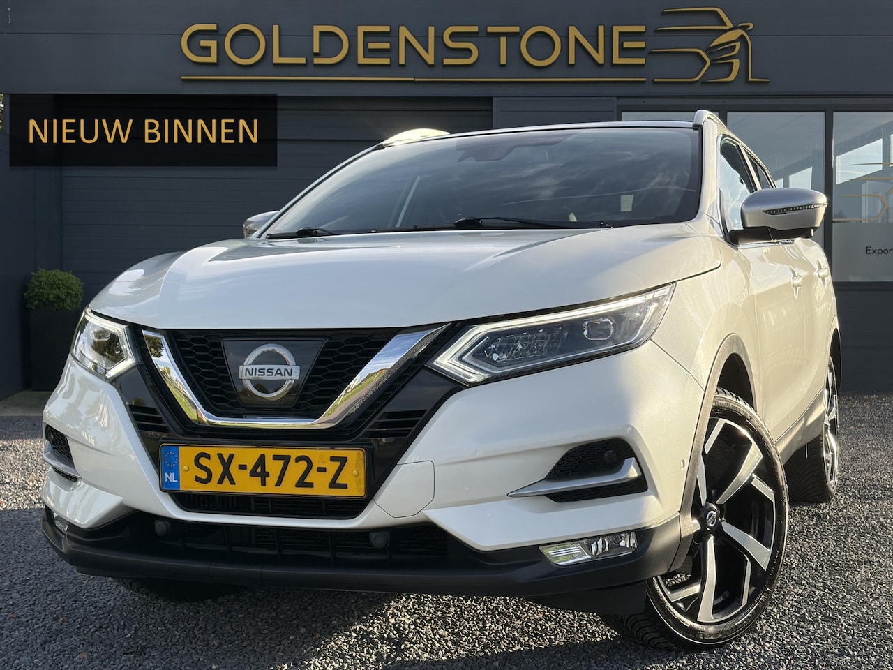 Nissan Qashqai - 1.2 Tekna + ✓360° Camera✓2e Eigenaar✓Pano✓Leder✓Keyless✓Stoelverw✓116pk✓Pdc V+A✓Lm velgen✓ - AutoWereld.nl