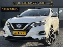 Nissan Qashqai - 1.2 Tekna + ✓360° Camera✓2e Eigenaar✓Pano✓Navi✓Leder✓Keyless✓Stoelverw✓116pk✓Pdc V+A✓Lm ve