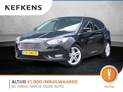Ford Focus - 1.0 Titanium Navigatie | Airco | Lage KM | Dealer onderhouden | Trekhaak | Apple Carplay &