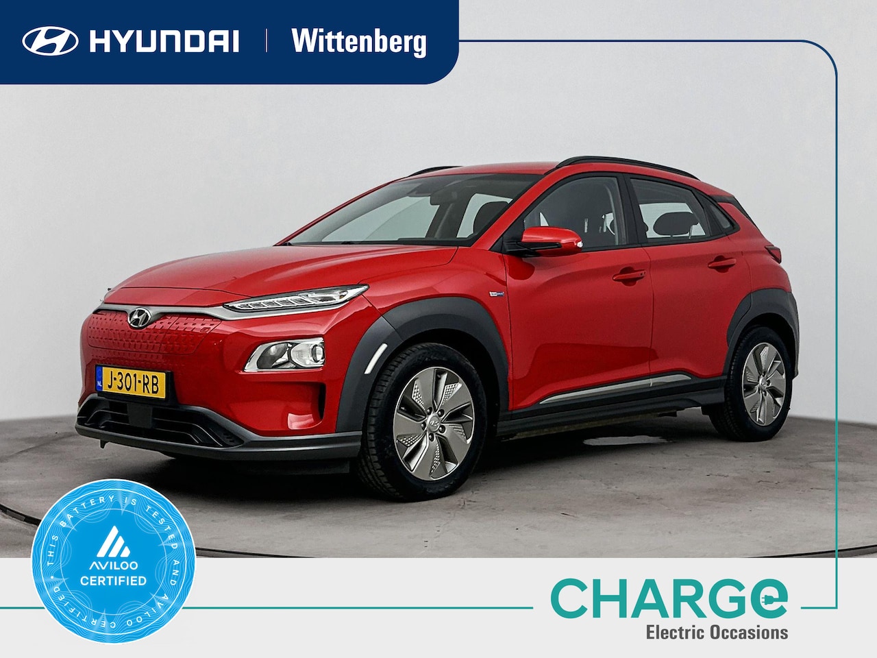 Hyundai Kona Electric - EV Comfort Smart 64 kWh | SoH 95,7% | WLTP 484km | Warmtepomp | 3-fasen | Navigatie | Came - AutoWereld.nl