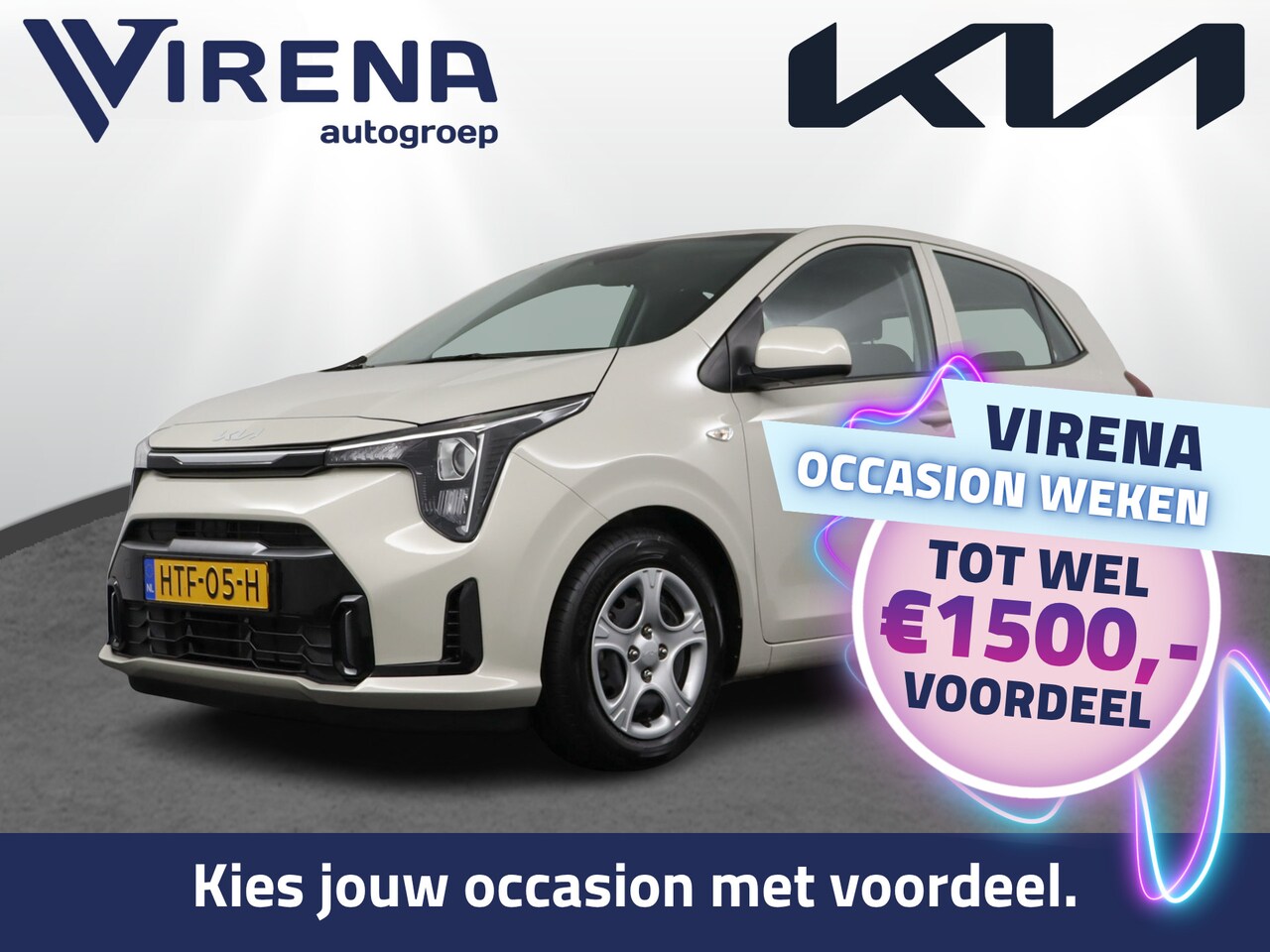 Kia Picanto - 1.0 DPI DynamicLine Apple Carplay/Android Auto - Cruise Control - Navigatie - Achteruitrij - AutoWereld.nl
