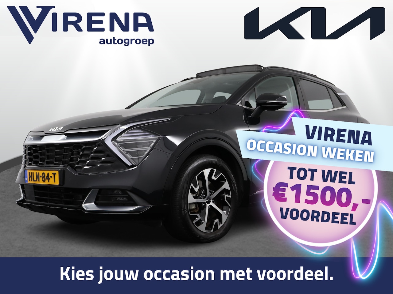 Kia Sportage - 1.6 T-GDi Hybrid DynamicPlusLine Adaptive Cruise - Stoel/Stuurverwarming - Schuif/Kantelda - AutoWereld.nl