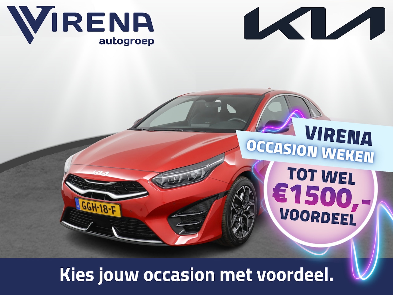 Kia Pro cee'd - 1.5 T-GDi GT-Line Automaat - Led Koplampen - Adaptief Cruise Control - Navigatie - Climate - AutoWereld.nl