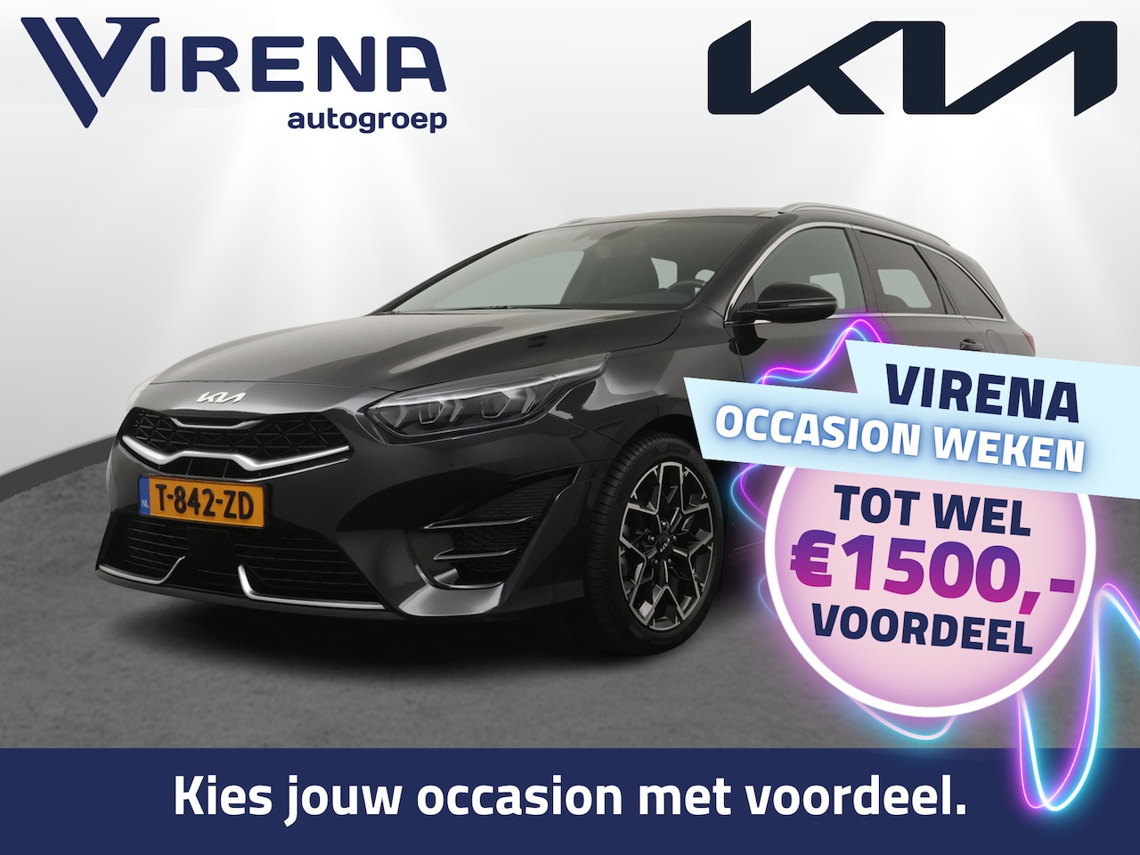 Kia Cee'd Sportswagon - Ceed 1.5 T-GDi GT-Line AUTOMAAT - Elektrische achterklep - Schuif/Kantel dak - Apple Carpl - AutoWereld.nl