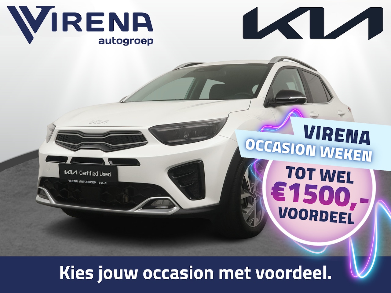 Kia Stonic - 1.0 T-GDi MHEV GT-Line Apple Carplay/Android Auto - Cruise Control - Climate Control - Nav - AutoWereld.nl