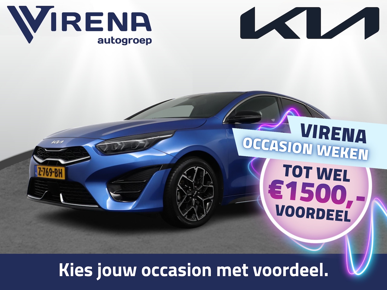 Kia Pro cee'd - 1.5 T-GDi GT-Line Automaat - Stoel-/stuurverwarming - Navigatie - Cruise Control - Airco - - AutoWereld.nl