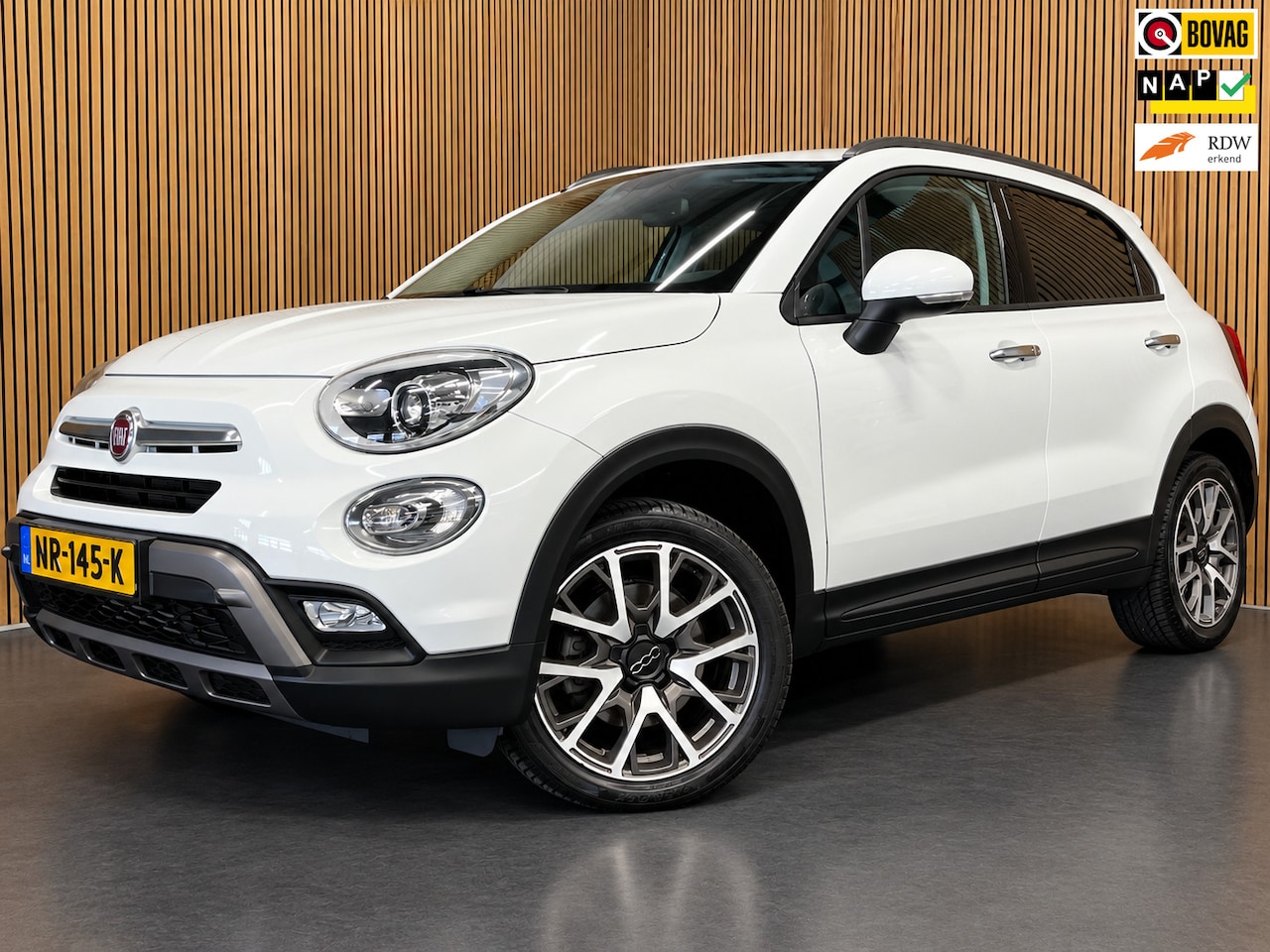 Fiat 500 X Cross - 1.4 Turbo MultiAir CrossPlus|AUTOMAAT|TREKHAAK|LEDER|NAVIGATIE|CRUISE+CLIMATE CONTROL|BLUE - AutoWereld.nl