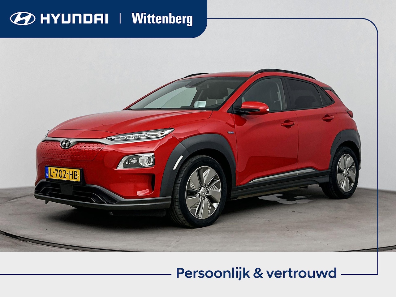 Hyundai Kona Electric - EV PREMIUM 64 kWh <| 3- FASE | NAVI | CLIMA | ADAPT. CRUISE | CAMERA | HUD | LEDER | STUUR - AutoWereld.nl