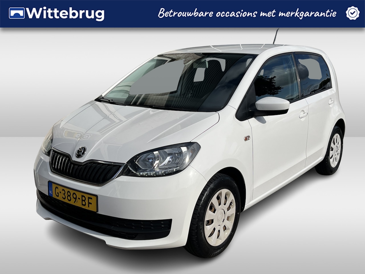 Skoda Citigo - 1.0 Ambition Plus /CRUISE CONTROL/ 5 DEURS/ BLUETOOTH/ AIRCO/ GETINT GLAS/ RADIO - AutoWereld.nl