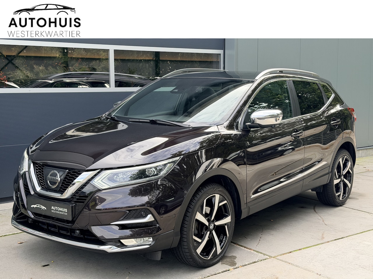 Nissan Qashqai - 1.2 116pk H6 Tekna + LED Leder Stoelverwarming Panoramadak Trekhaak Navigatie Bose - AutoWereld.nl