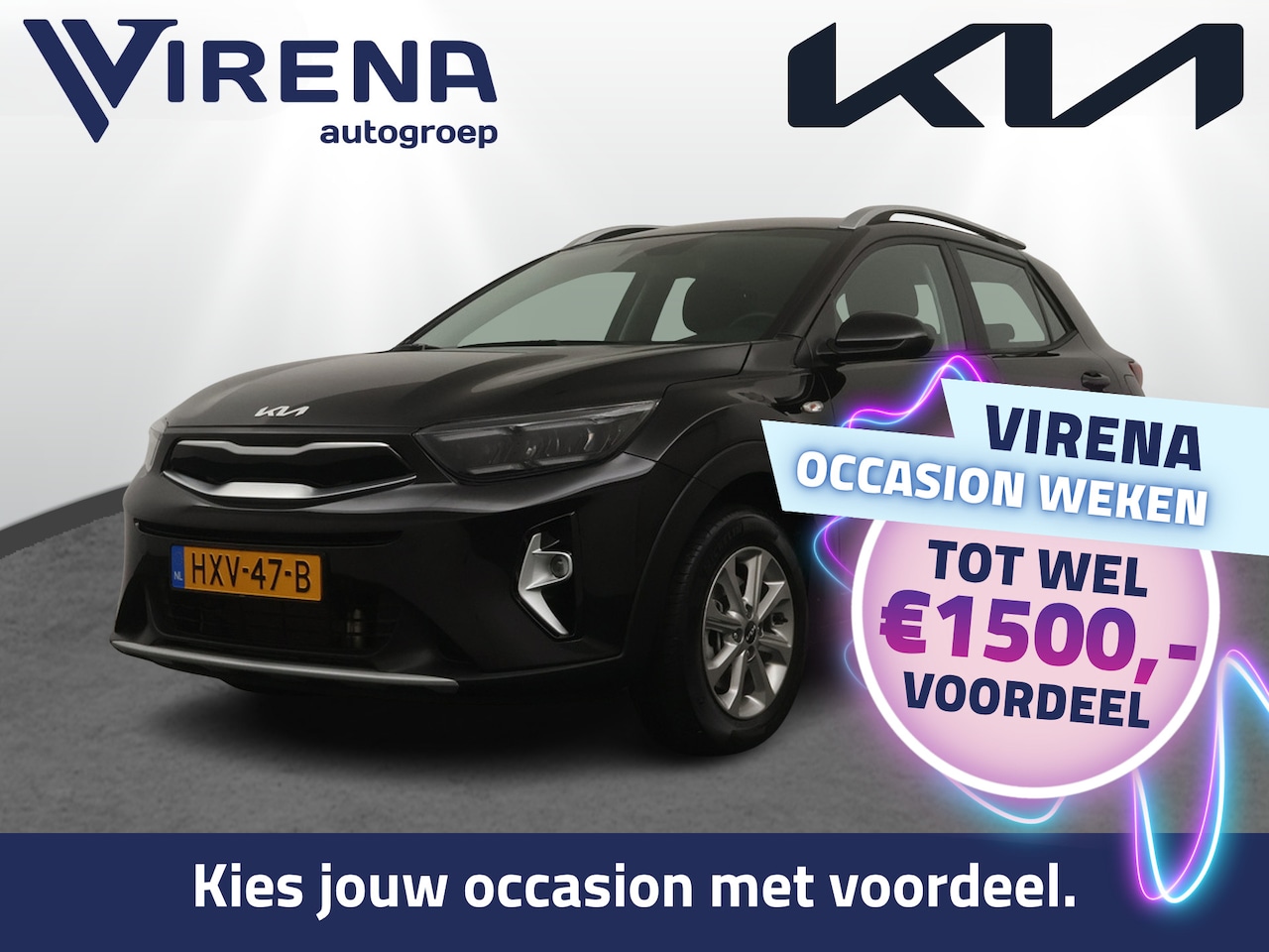 Kia Stonic - 1.0 T-GDi MHEV DynamicLine - Apple Carplay/ Android Auto - Cruise Control - Airco - Achter - AutoWereld.nl