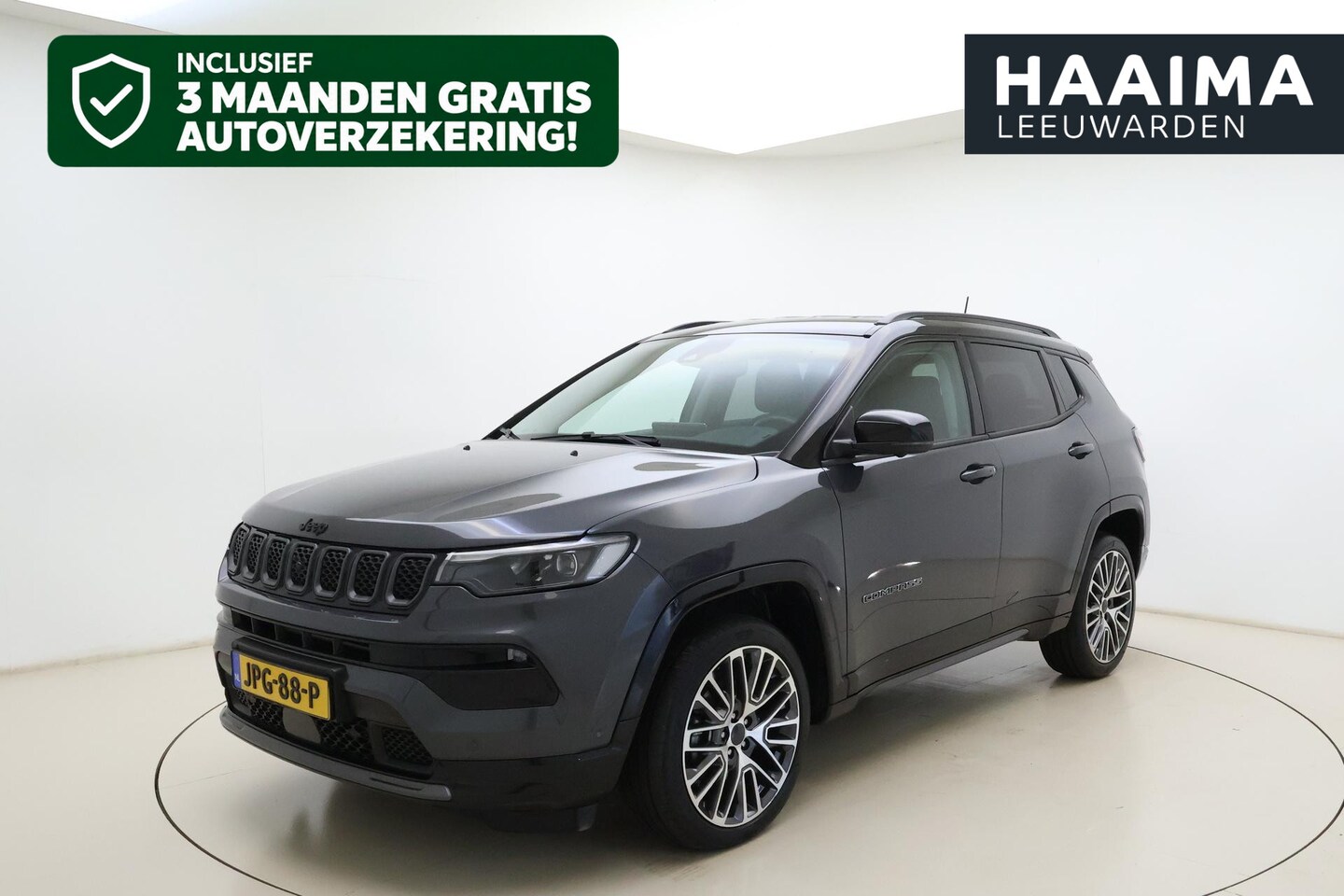 Jeep Compass - 1.5T e-Hybrid S | Automaat | Rondomzicht Camera | Lederen bekleding | Stoel & Stuurverwarm - AutoWereld.nl