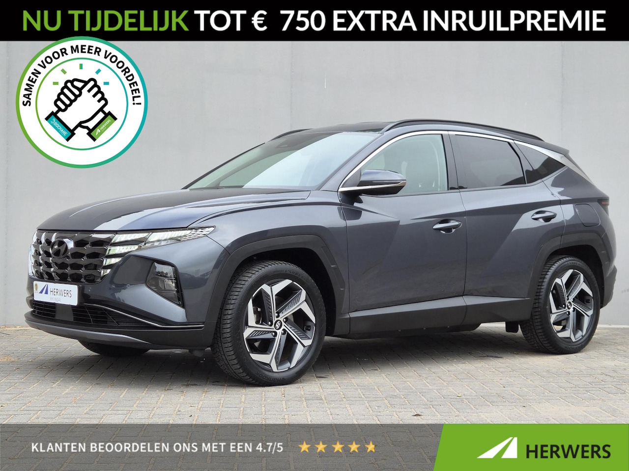 Hyundai Tucson - 1.6 T-GDI PHEV Comfort Smart 4WD / Fabrieksgarantie tot 05-2027 / Dealer onderhouden / Stu - AutoWereld.nl