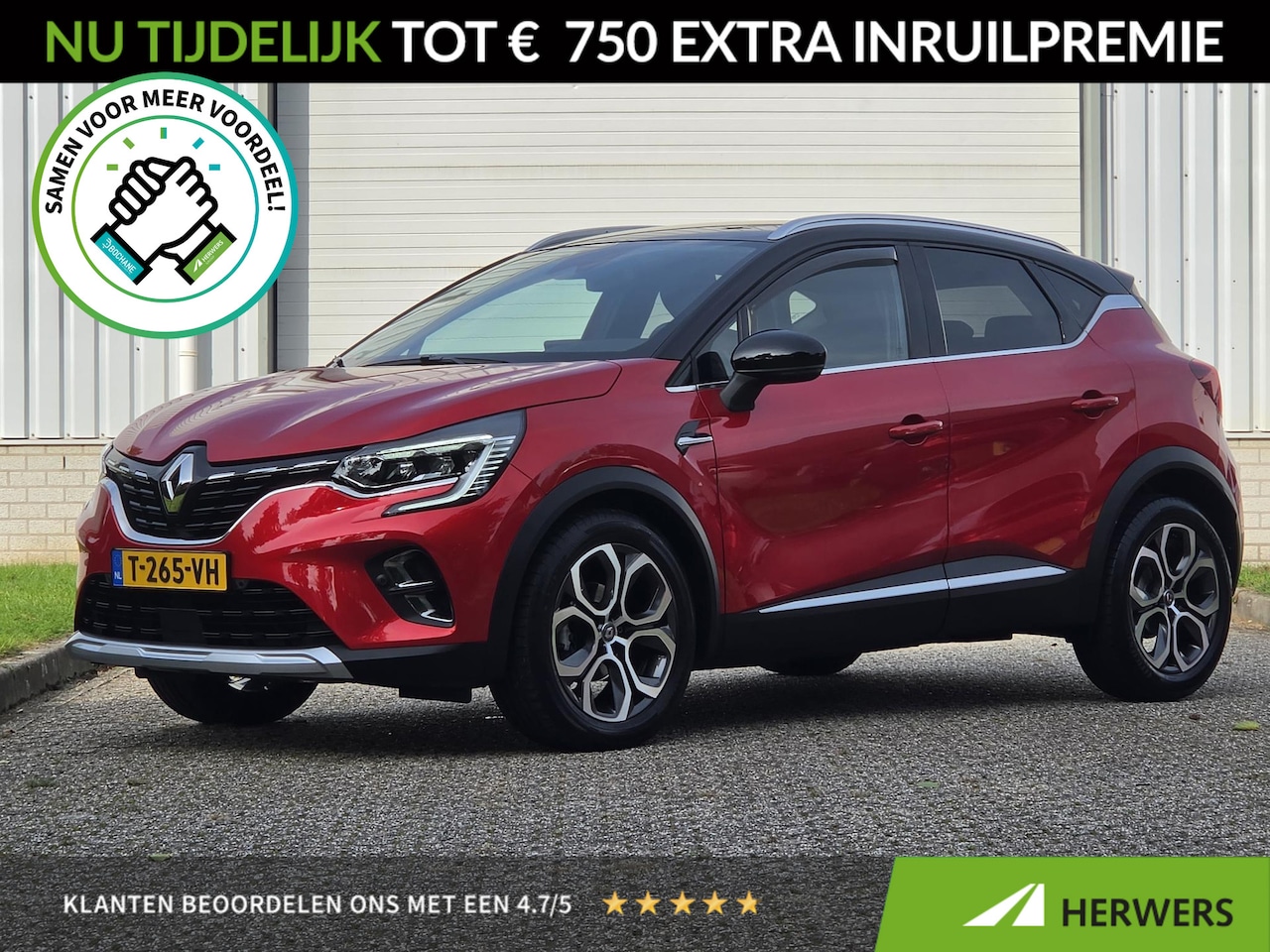 Renault Captur - 1.3 TCe 140 Intens / Afn. Trekhaak / Adaptief Cruise Control / Stoel- Stuur & Voorruit Ver - AutoWereld.nl