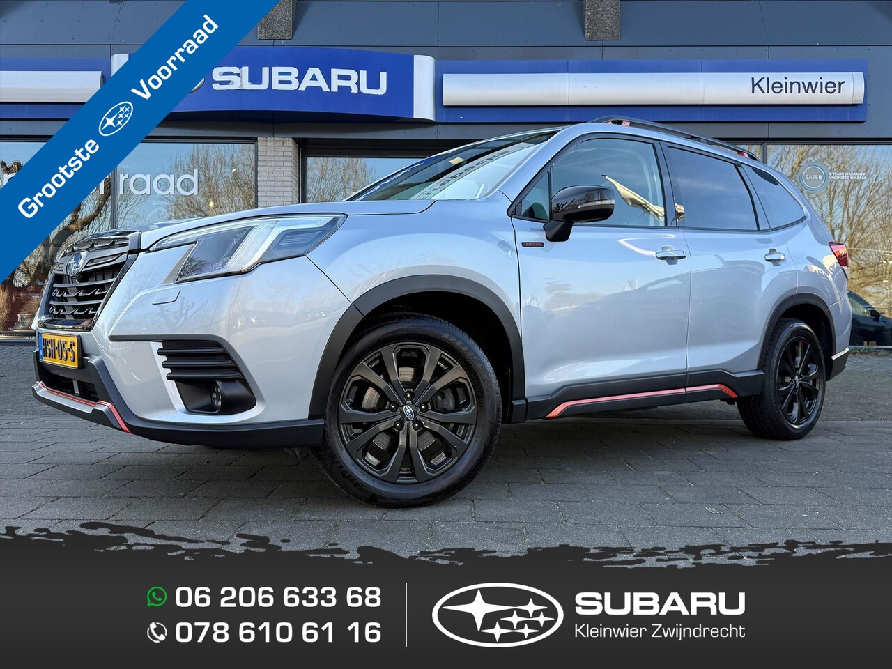 Subaru Forester - 2.0i e-BOXER 150pk CVT AWD SPORT | Navi | Trekhaak | Panodak | SRH | DAB - AutoWereld.nl