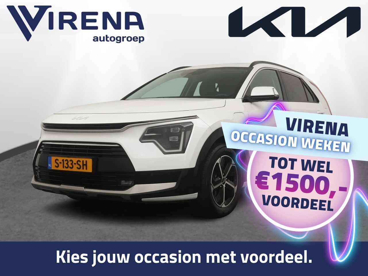 Kia Niro - 1.6 GDi PHEV DynamicPlusLine- Plug-In - Schuif-/Kanteldak - Apple Carplay/Android Auto - A - AutoWereld.nl