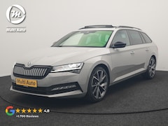 Skoda Superb Combi - 1.4 TSI iV Sportline Business PHEV 218pk Dealer O.H. | Trekhaak Af Fabriek | Panodak | 360