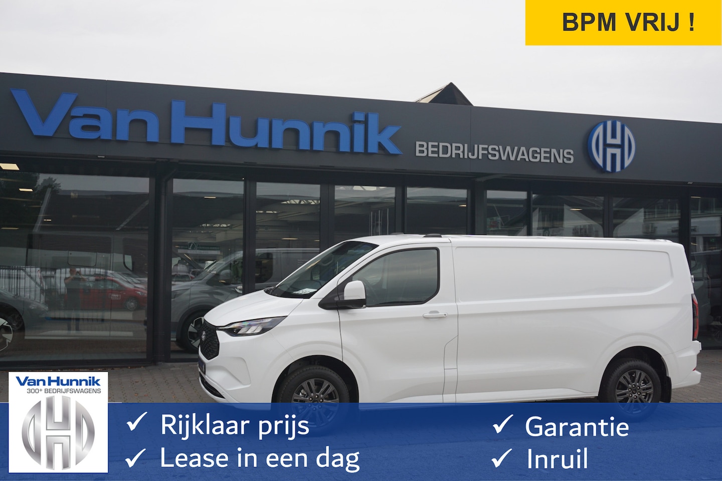 Ford Transit Custom - 320L 218PK 71KWH Limited Elektrisch AUT BPM VRIJ!! Apple CP / Android A, LED, 17" LM!! NR. - AutoWereld.nl