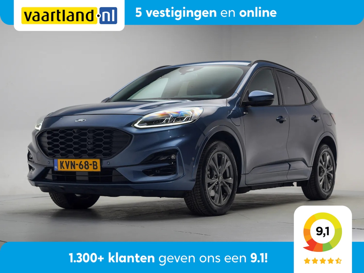 Ford Kuga - 2.5 PHEV ST-line [ SoH 87,0% | LED Adapt.Cruise Apple/Android Navi Camera ] - AutoWereld.nl