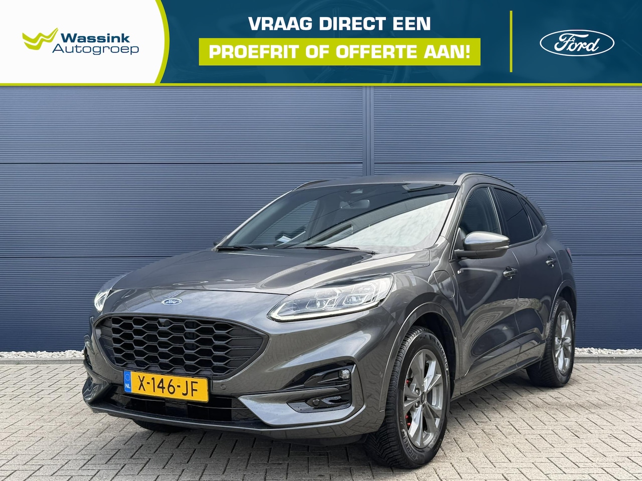 Ford Kuga - 2.5 PHEV ST-Line X | Stoel & Stuurverwarming | 360 Graden camera | Apple carplay/Android a - AutoWereld.nl