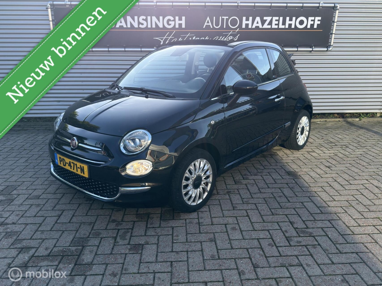 Fiat 500 - 0.9 TwinAir Turbo Lounge Cabrio! | Cruise Control | Airco | Bluetooth | - AutoWereld.nl