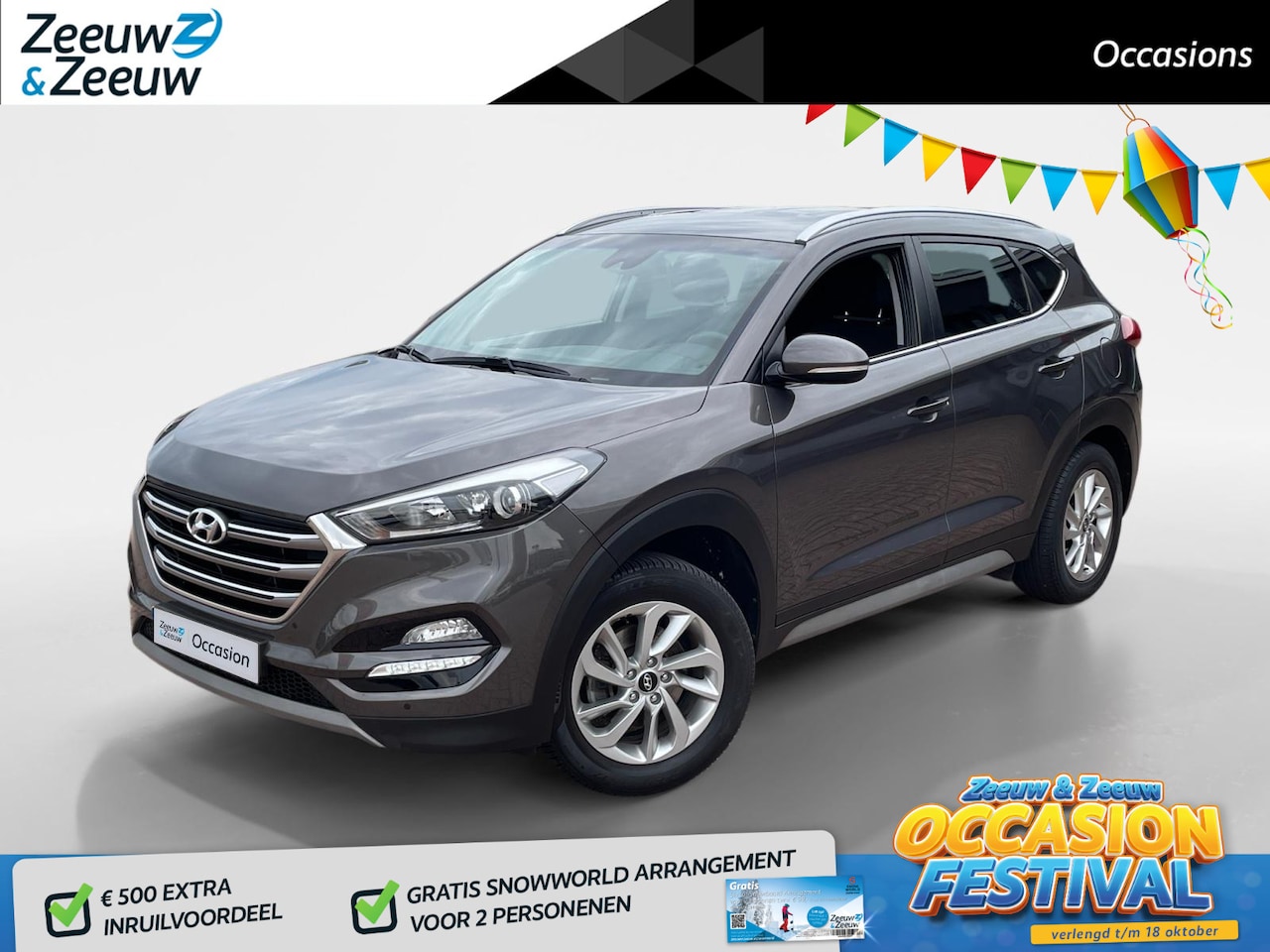 Hyundai Tucson - 1.6 GDi Comfort *Navi*Camera*Trekhaak*Dual Climate Control*Cruise Control*Stoelverwarming* - AutoWereld.nl
