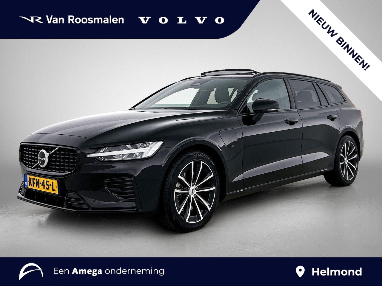 Volvo V60 - 2.0 T8 Plug-in hybrid AWD Plus Dark | 360° Camera | Trekhaak | Head-Up Display | Panoramad - AutoWereld.nl