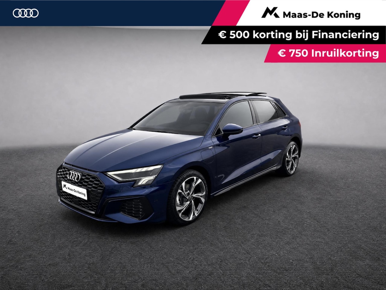 Audi A3 Sportback - 40 TFSIe 150kW/204PK S Line · Panoramadak · Leder · Camera · Apple/Android Car Play · Driv - AutoWereld.nl