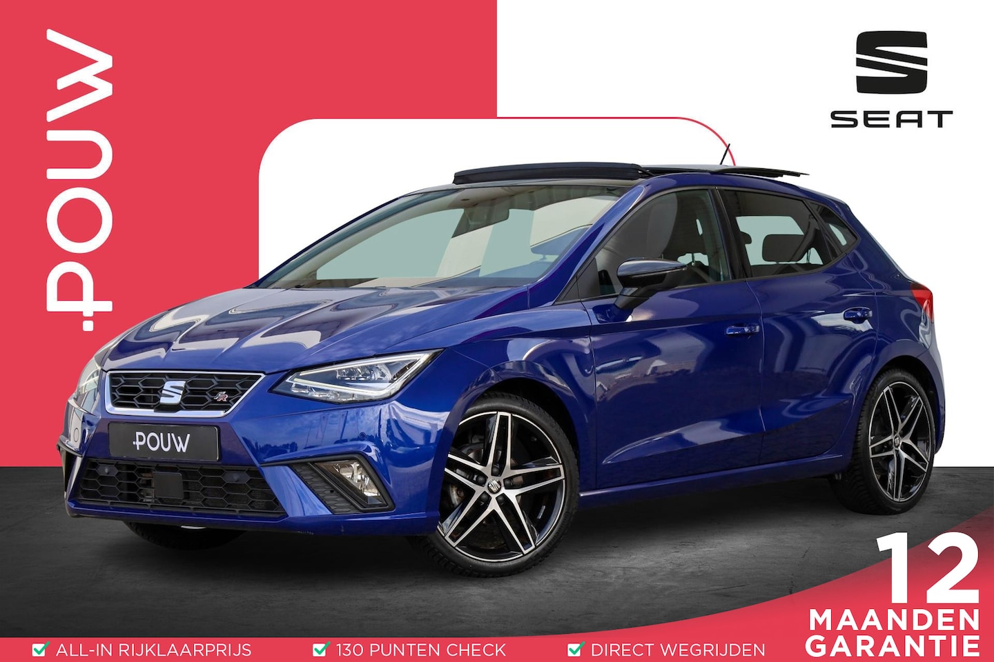 SEAT Ibiza - 1.0 TSI 95pk FR Business Intense | Panoramadak | Achteruitrijcamera | All-Season Banden - AutoWereld.nl