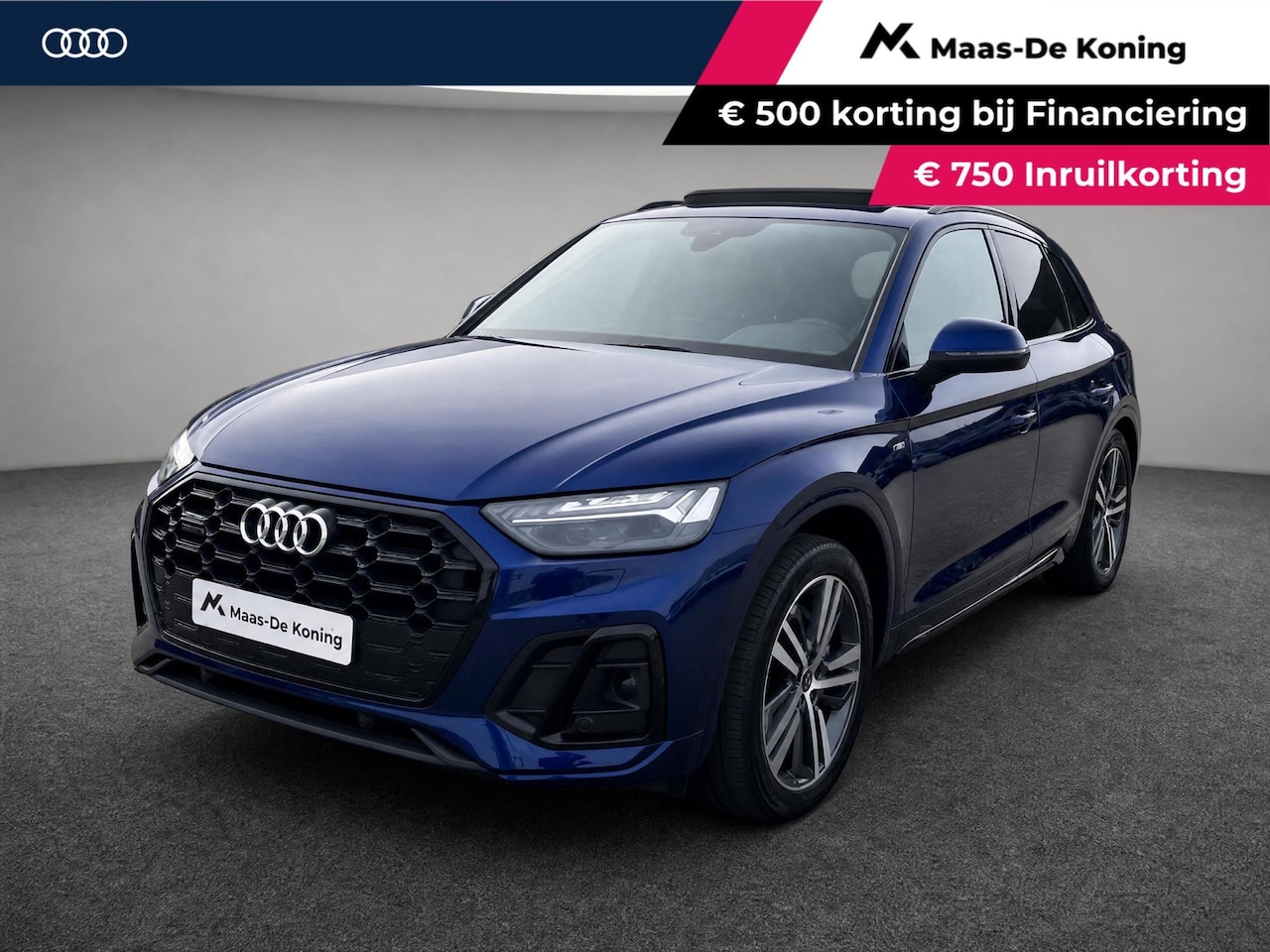 Audi Q5 - 50 TFSIe 299PK S-tronic S Line · Panoramadak · Camera · Luchtvering · Apple/Android Car P - AutoWereld.nl