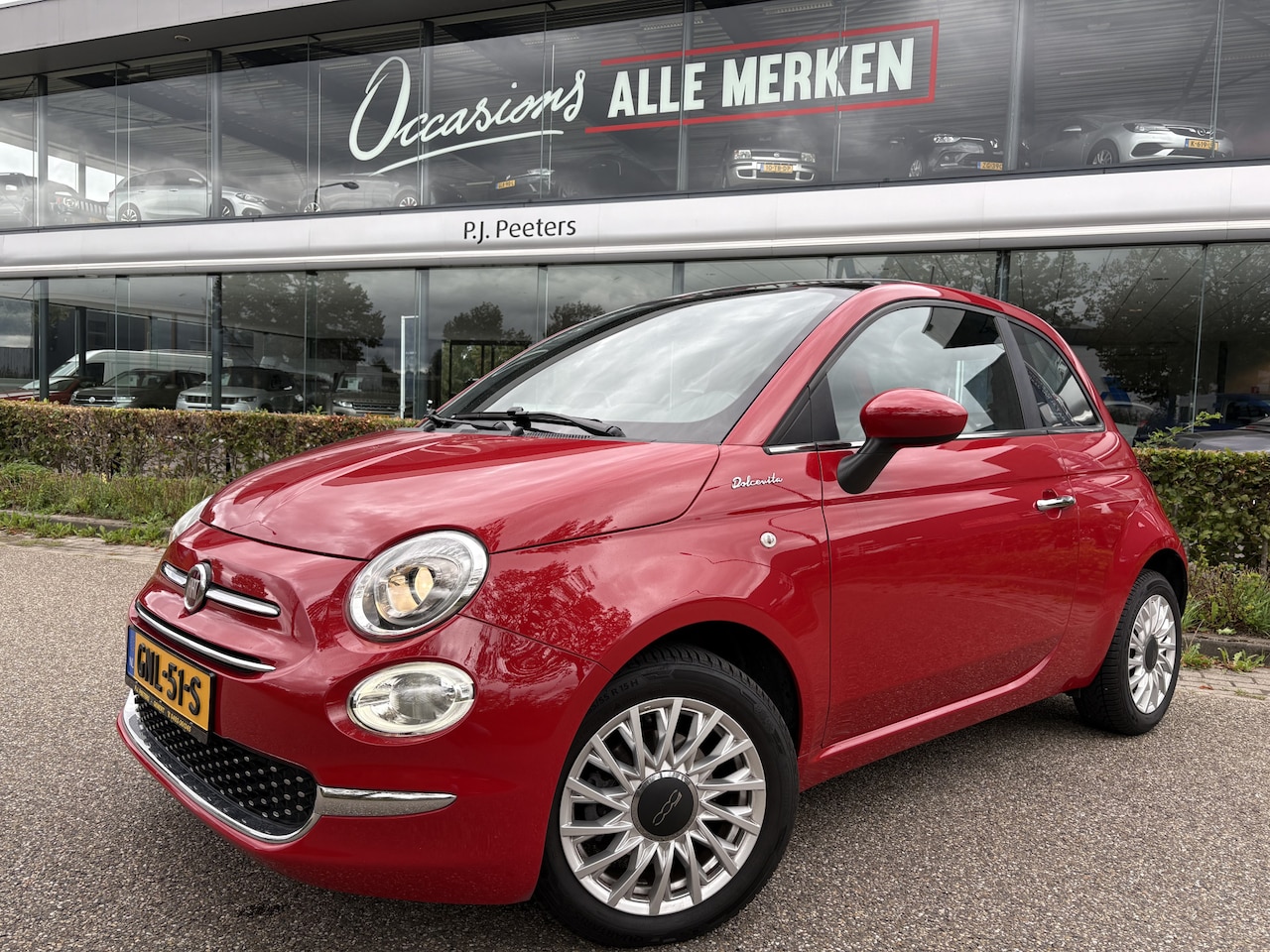 Fiat 500 - 1.0 Hybrid Dolcevita Airco - Apple carplay - Navigatie - Glazen panoramadak - Cruise contr - AutoWereld.nl