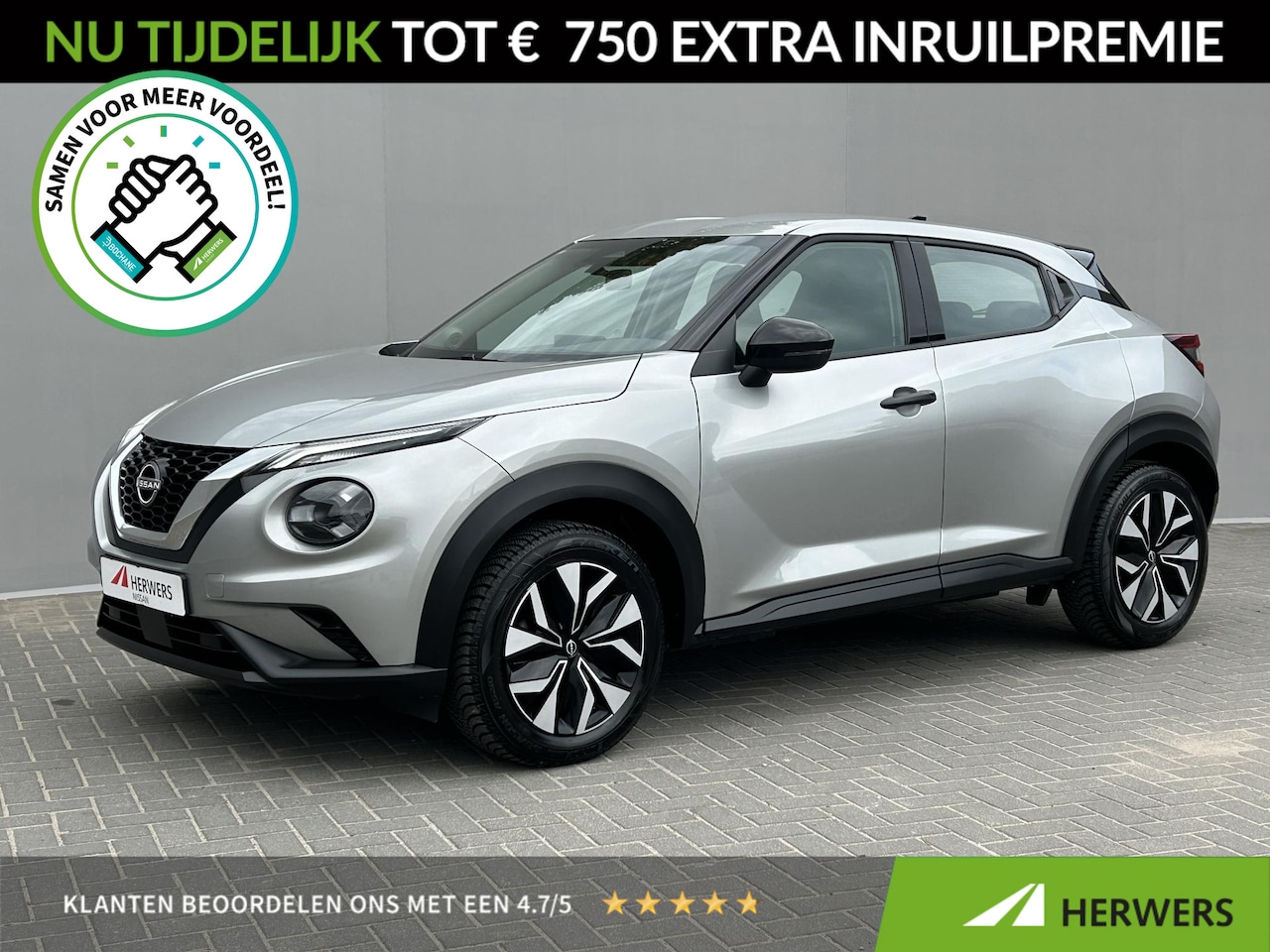 Nissan Juke - 1.0 DIG-T Acenta Handgeschakeld / Allseason banden / Apple carplay Android auto / Stoelver - AutoWereld.nl