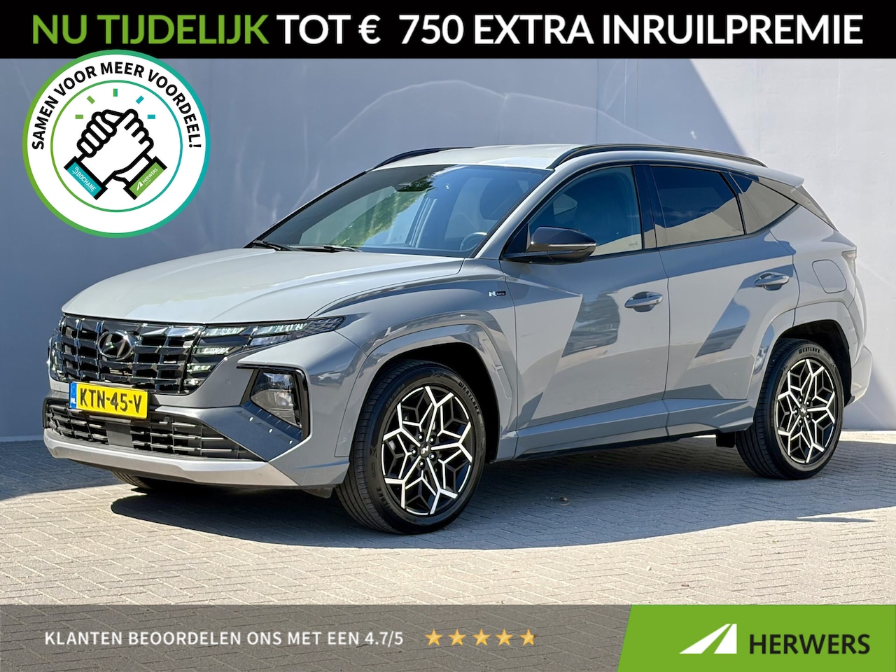 Hyundai Tucson - 1.6 T-GDI HEV 230pk N Line Edition / 1650kg Trekgewicht / Stuur- & Stoelverwarming / Achte - AutoWereld.nl