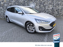 Ford Focus Wagon - 1.0 EcoBoost Hybrid Titanium Automaat 155PK, carplay, all season banden, navi, climate + c