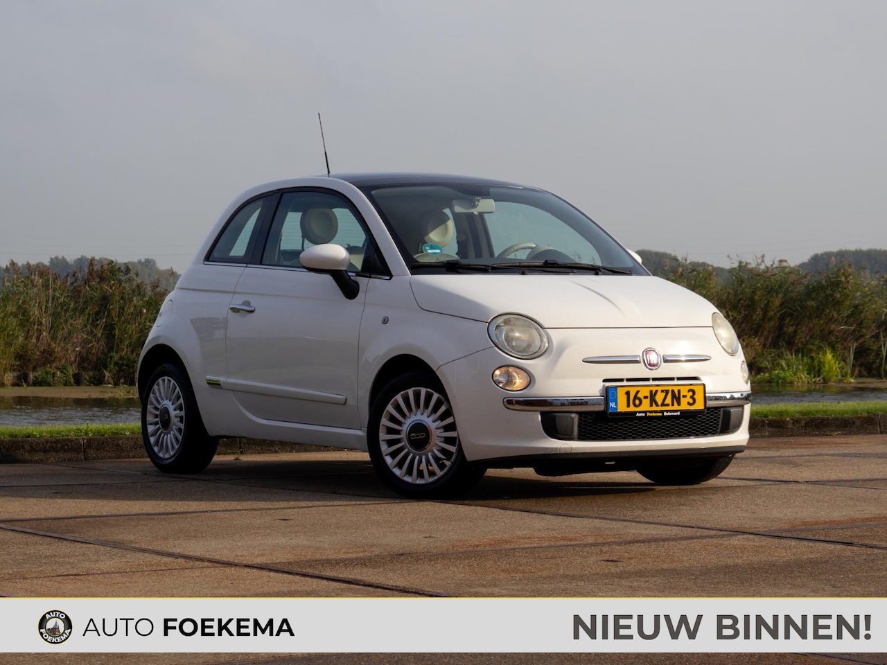 Fiat 500 - 1.2 Lounge Pano Airco 15" - AutoWereld.nl